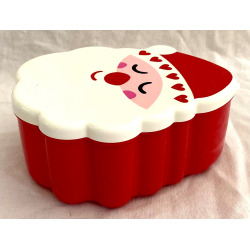 Julebtte - Madkasse - Julemand - 12,5 cm.