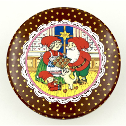 Retro Juledse - Kagedse - Nissebageri - Rina Dahlerup - 22 cm.