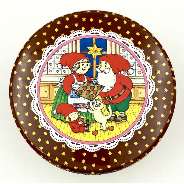 Retro Juledse - Kagedse - Nissebageri - Rina Dahlerup - 22 cm.