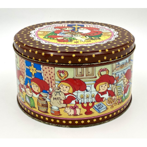 Retro Juledse - Kagedse - Nissebageri - Rina Dahlerup - 22 cm.