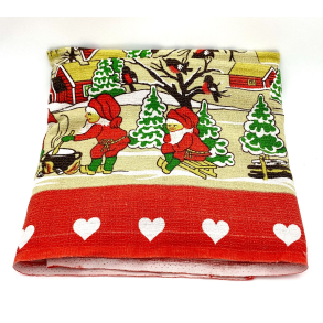 Retro Dug - Juledug - Nisse-Landsby - 242 cm.