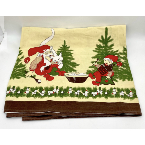 Retro Dug - Juledug - Skovnisser - 238 cm.