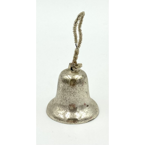Gammelt Julepynt - Juleklokke - Slv - 3,5 cm.