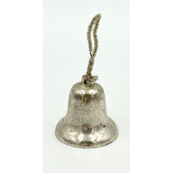 Gammelt Julepynt - Juleklokke - Slv - 3,5 cm.