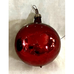 Gammelt Julepynt - Julekugle - Mrkerd - 5 cm.