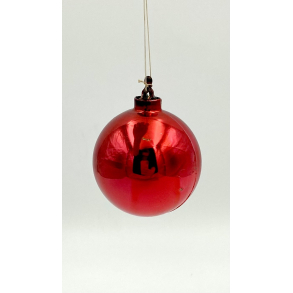 Gammeldags Julepynt - Julekugle - R�d - 5 cm.