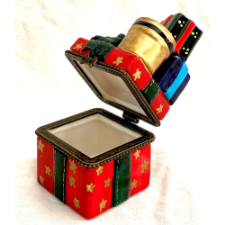 Juleskrin - Porceln - Julegave - 8,5 cm.