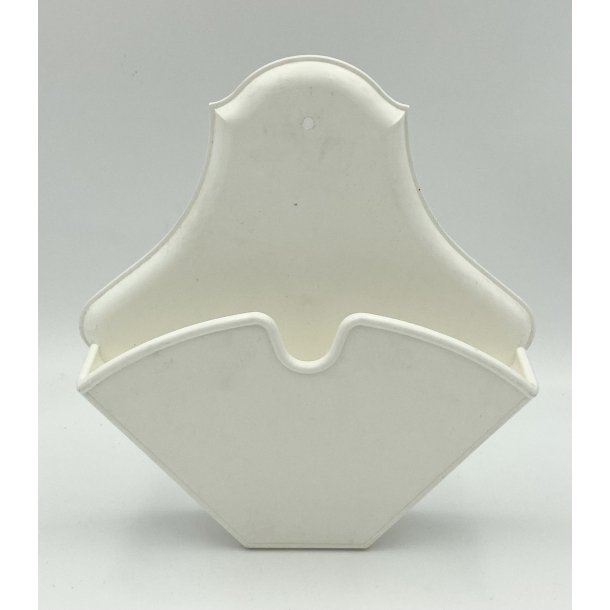 Retro Kaffefilterholder - Melamin - Hvid - 1970'erne - 22 cm.