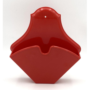 Retro Kaffefilterholder - Melamin - R�d - 1970'erne - 22 cm.