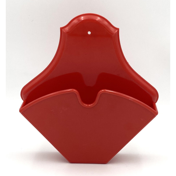 Retro Kaffefilterholder - Melamin - R�d - 1970'erne - 22 cm.