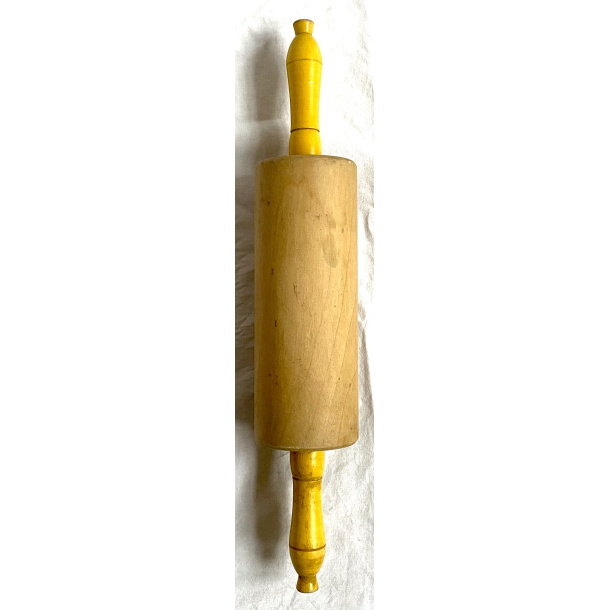 Gammel Kagerulle - Tr - Gul &amp; Natur - 44 cm.