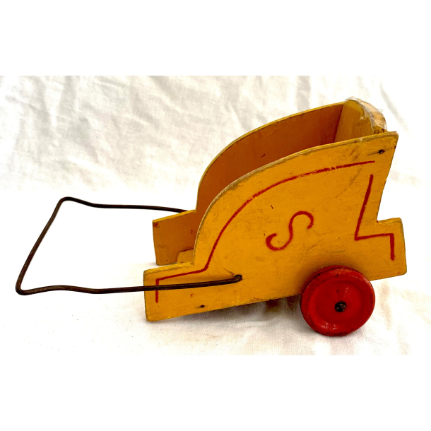 Gammelt Julepynt - Kane - Malet Tr - 15,5 cm.