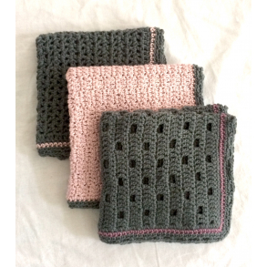 Hæklede Karklude & Grydelapper - Køkkenting