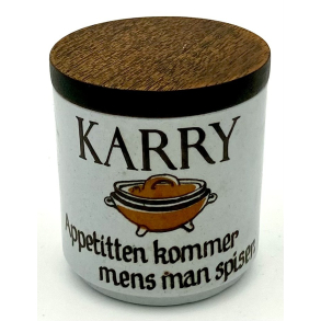 Knabstrup Krydderikrukke - Karry - Ordsprogsserien - 7,5 cm.