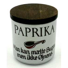 Knabstrup Krydderikrukke - Paprika - Ordsprogsserien - 7,5 cm.