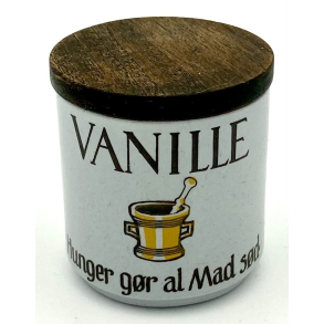 Knabstrup Krydderikrukke - Vanille - Ordsprogsserien - 7,5 cm.