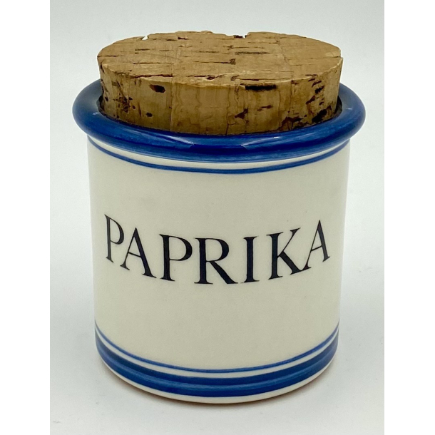 Knabstrup Paprika Krydderikrukke - Paprika - Bl� - 9 cm.