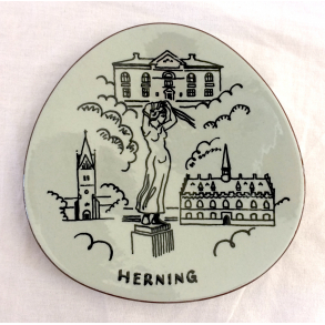 Knabstrup Platte Nr. 542 - Herning - 16 cm.