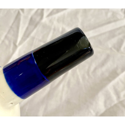 Knabstrup Sildeskl - Hvid &amp; Bl Glasur - 24 cm.