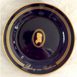 Komponist Stel - Kagetallerken Nr. 4531/616 - Ludwig Van Beethoven - 17 cm. - B&G