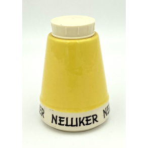 Retro Krydderikrukke - Lysegul - Nelliker - 1960'erne - 9,5 cm. - Kronjyden Randers