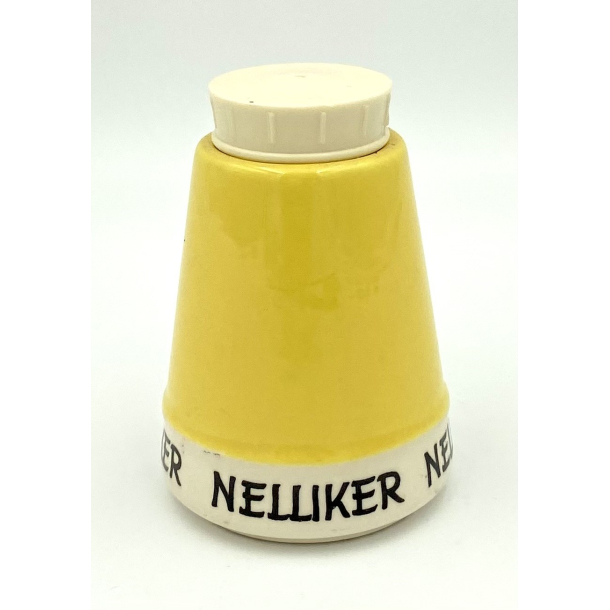 Retro Krydderikrukke - Lysegul - Nelliker - 1960'erne - 9,5 cm. - Kronjyden Randers