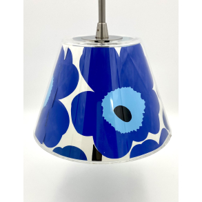 Le Klint Lampe - UnderCover Pendel - Bl Marimekko - Akryl - 24 cm.