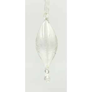 Lene Bjerre Julekugle - Glas - Dr�be - 11 cm.