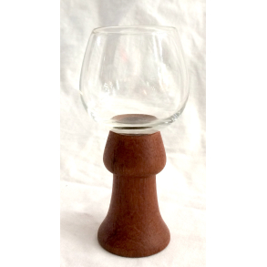 Retro Glas - Likrglas - Teaktr - 11,5 cm.
