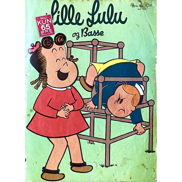 Retro Tegneserie - Lille Lulu &amp; Basse - Nr. 7 - �r 1963