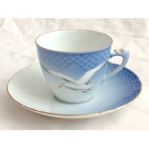 Mge Stel - Kaffekop Nr. 102 - Med Guldkant - B&G