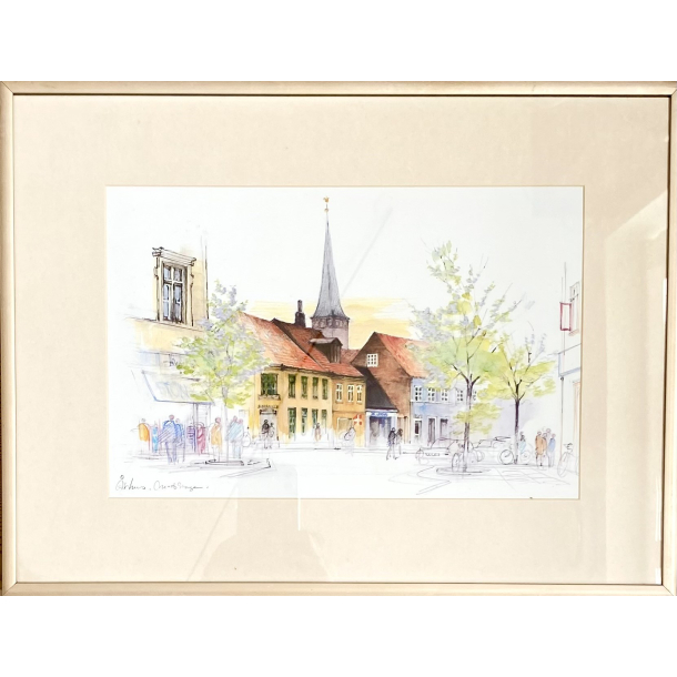 Mads Stage Billede - Bybillede - �rhus - 41 cm.