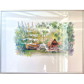 Mads Stage Billede - Kbenhavnsk Bybillede - Tivolisen - 41 cm.