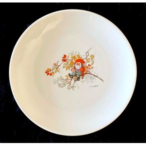 Mads Stage Julestel - Flad Tallerken - Nisse P Gren - 19 cm.