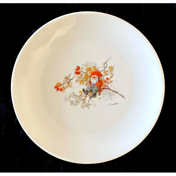 Mads Stage Julestel - Flad Tallerken - Nisse P Gren - 19 cm.