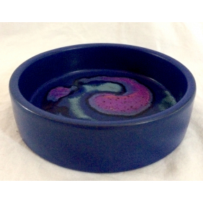 Marina Skl - Blglaseret Mnster - 15 cm. - Knabstrup