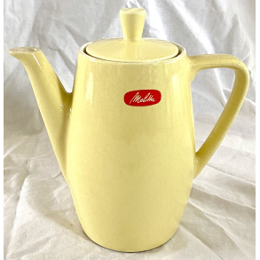 Melitta Retro Kaffekande - Lysegul Fajance - 22 cm.