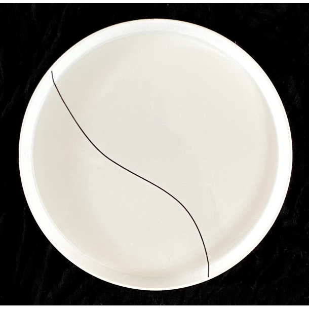 Menu Sort Kontur - Middagstallerken - 23 cm.