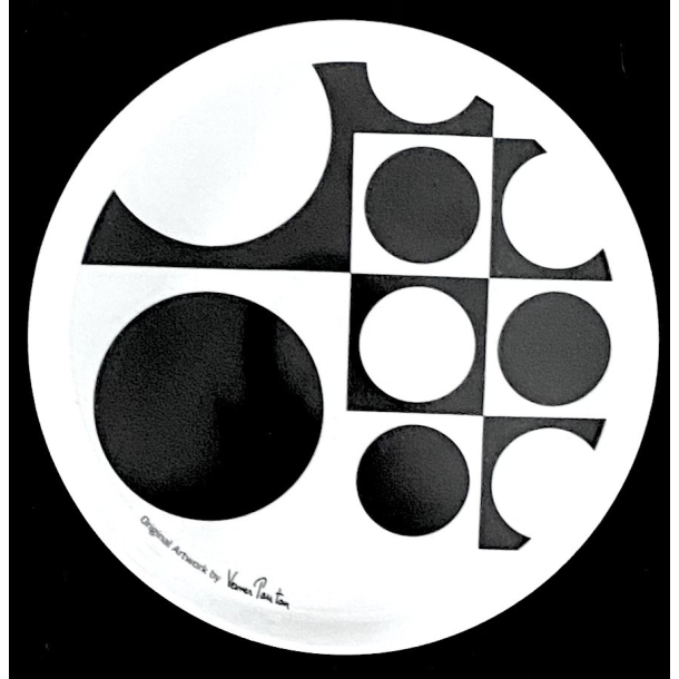 Menu Verner Panton - Kagetallerken - Sort - 17,5 cm.