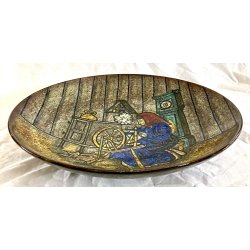 Michael Andersen Fad - Bordfad Nr. 4106/3 - Kvinde Ved Spinderok - Marianne Starck - 39 cm.