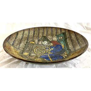 Michael Andersen Fad - Bordfad Nr. 4106/3 - Kvinde Ved Spinderok - Marianne Starck - 39 cm.