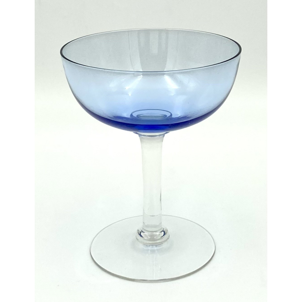 Retro Champagneglas - Bl� - Mid-Century - 11,5 cm.