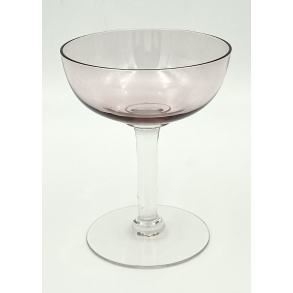 Retro Champagneglas - Rosa - Mid-Century - 11,5 cm.