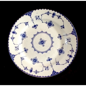 Musselmalet Stel - Alva Flad Tallerken - 23 cm. - Gustavsberg