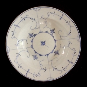 Musselmalet Stel - Dyb Tallerken - 23 cm. - Sarreguemines France