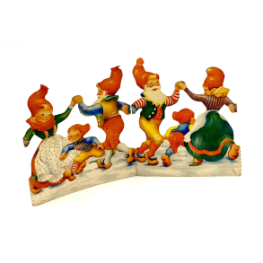 Retro Julepynt - Nisse-Borddekoration - 17 cm.