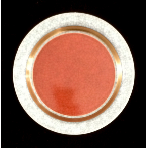 Orange Skl Nr. 212/3010 - Krakeleret - 12 cm. - Royal Copenhagen