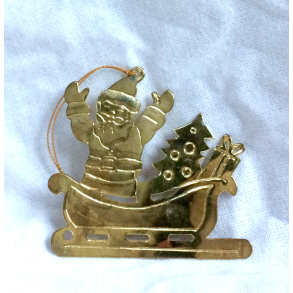 Julepynt - Ornament - Julemandens Kane - Messing