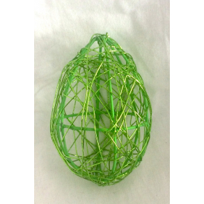 Pskeg - Metaltrd - Grn - 7,5 cm.