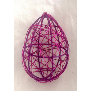 Pskeg - Metaltrd - Lilla - 7,5 cm.